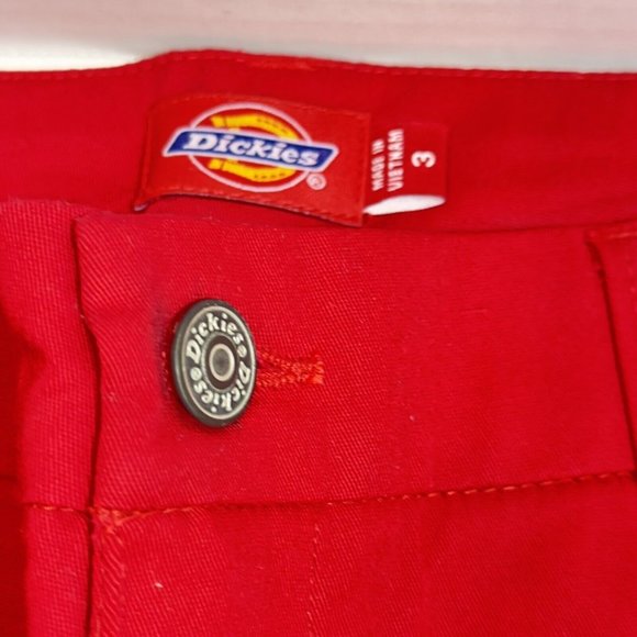 Rare NWT Y2K Dickies Girl Cherry Red Bootcut Canvas Pants Size 3 STYLE# NHH1011 - Picture 11 of 16